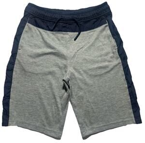 GapFit Kids XL 12-13 Gray Navy Athletic Shorts Drawstring Activewear